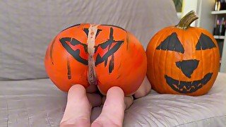 Happy Halloween Pumpkin Ass Painting