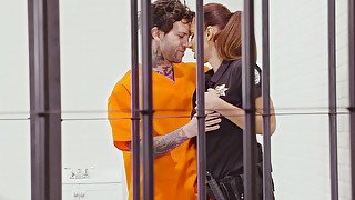 redhead Isis Love pleasures hardcore fuck with prisoner