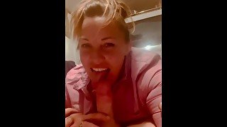 😁HAPPY BLOWJOB😁 Cum Swallowing Beautiful BIG TITS ❤️ Loves to Suck A Dick