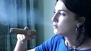 Incredible homemade Smoking, Brunette sex video