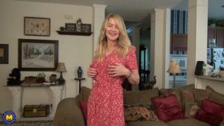 American housewife playing with herself