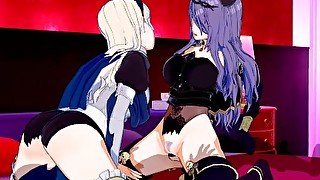 Fire Emblem - Corrin X Camilla 3D Threesome Hentai