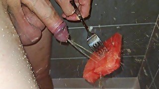 Water mellon piss. Drill a hole,  suck it