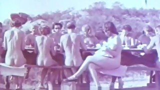 Outdoor Nudists Enjoying Naked Lifestyle (1950s Vintage)