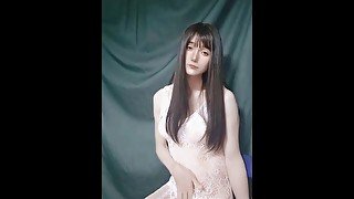 男の娘オナニ－Japanese crossdresser teasing