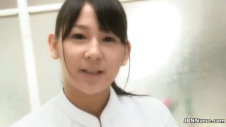 Cute asian nurse gets horny talking