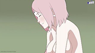 Sakura Sasuke sex Naruto Kunoichi Trainer Hentai Anime Cartoon tits pussy cowgirl creampie Mitsuri