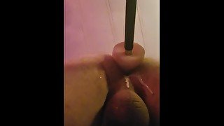 Fucked in the ass hard deep and fast by machine till my ass cums