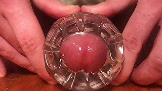 Big Guy Fuck Fleshlight Until Cumshot - Moaning Loud