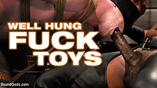 Well Hung Fuck Toys: Giant Dicks Dominate Tight Holes - KinkMen