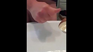 Jerking one off by request, big Cumshot, Fab Flip