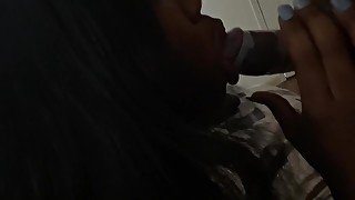 Deep throat from ebony slut @issa_barbiebx