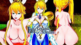 FATE GRAND ORDER ARTORIA PENDRAGON BUNNY COSTUME HENTAI