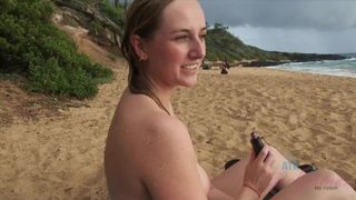 Kate England fit in perfectly at the nude beach