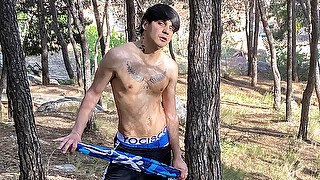 An Outdoor Jack Off With Flecos - Flecos Cayden