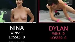 Nina vs Dylan taking down the pussy titan