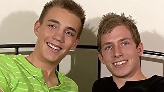 Horny young twinks Jake T and Terry in a sensual doggystyle