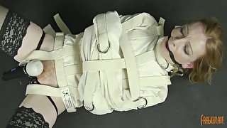 Katy Straitjacket Struggle To Cum