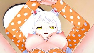 Stand and Carry Black Hanekawa POV : Bakemonogatari Hentai Parody