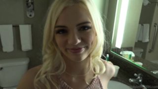 Blonde bitch knows how to arouse her guy in POV