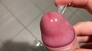 Handjob close up and cum