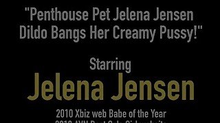 Penthouse Pet Jelena Jensen Dildo Bangs Her Creamy Pussy!