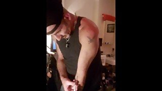 Lean Guy Slams Solo and Strips Naked