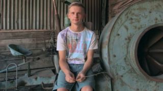 Abandoned farm fuckery with a blonde twink 18-year-old