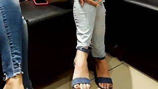 candid her sexy feets toes in heels