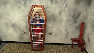 Superheroine Supergirl Captured Caged And Humiliated