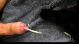 Hands Free Cumshot with Vibrator Taped to my Cock