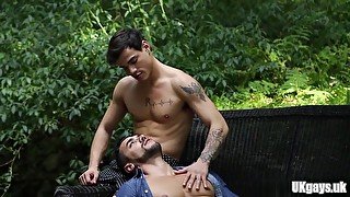 Latin gay anal sex with cumshot