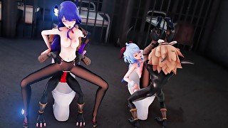 Girls X Monsters And Insects (mmd Music)