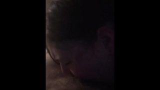 Watch me deepthroat  my boyfriends cock