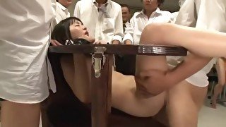 Creampie and Ejaculation in a Public Bathroom Tsubomi 2