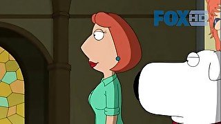 Cartoon porn fuck with Family guy cast pounding in a theatre