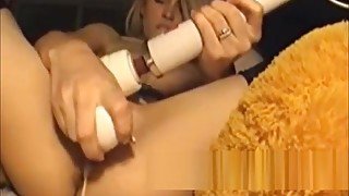 Blonde teen 18+ masturbates on webcam