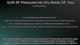 [M4F] Goth BF Pleasures his Nerdy GF -You- - Erotic Audio for Women