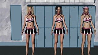 Horny Young Cheerleaders - 3DToonTube