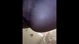 Anal finger play and fleshlight