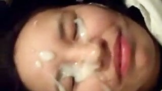 Facial video compilation by my naughty cum thirty girlfriend