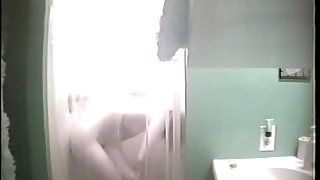 Young amateur blonde hidden shower video