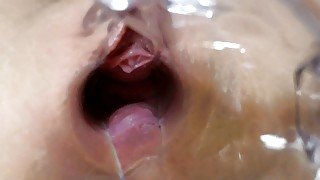 Inside the pussy, uterus closeup