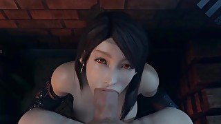 Final Fantasy 7 Remake Tifa Purple Dress Double Penetrated Tifa Lockhart Uncensored Hentai