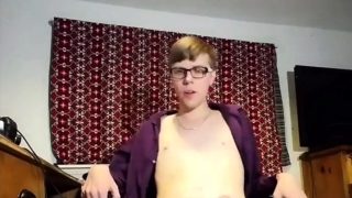 Twink sissy femboy cum