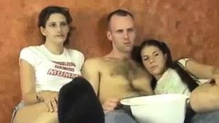 Porn Flick Makes Milf's Pussy Go Throbbing