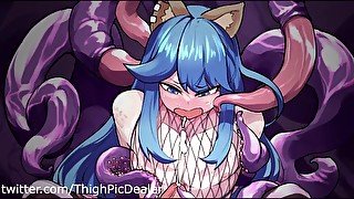 Hentai ASMR- Femboy filled by a Monster