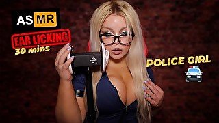 ASMR AMY B  POLICE WOMAN ASMR 3DIO *HALLOWEEN 2023*