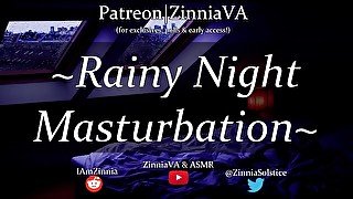 [M4A] ~Rainy Night Masturbation~ [Short][Real Masturbation, Orgasm][Lube][Wetnoises][Breathy]