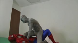 Superheroes Zentai Balls-Fight (Balbusting Wrestling) with servilejerome